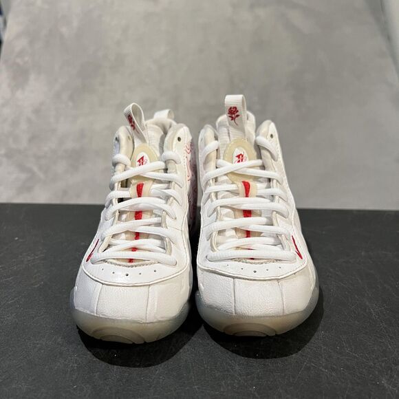 Nike Little Posite One Shoes Youth 11C Thank You Bag Just Do It Rose CU1055-100 - Picture 2 of 10